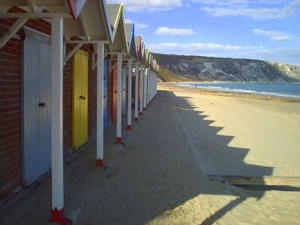 Beach huts, Swanage Bay