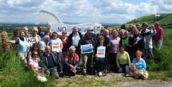 Campaigners from the White Horse Alliance, Westbury.
